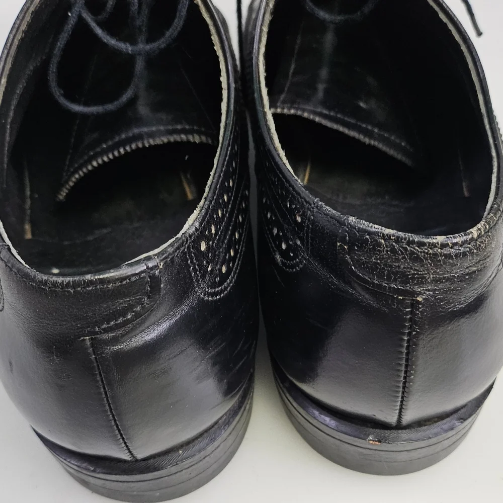 Executive Imperial O'Sullivan Wingtip Brouge Black Dress Shoes 68035L8 Mens‎ 10